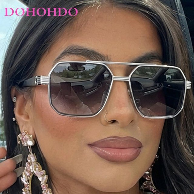 DOHOHDO Aviator Sonnenbrille, Metall, Vollrand, Unisex - Bild 1