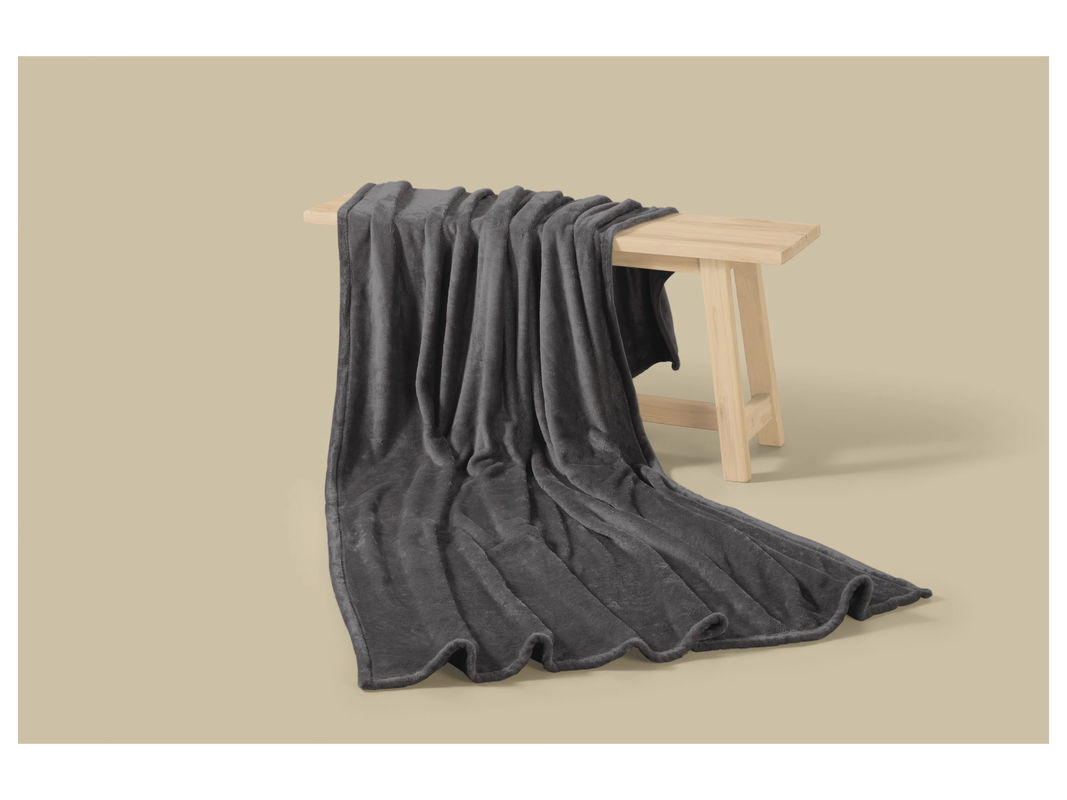 LIVARNO Kuscheldecke Grau B/H: 150 x 200 cm - Bild 2