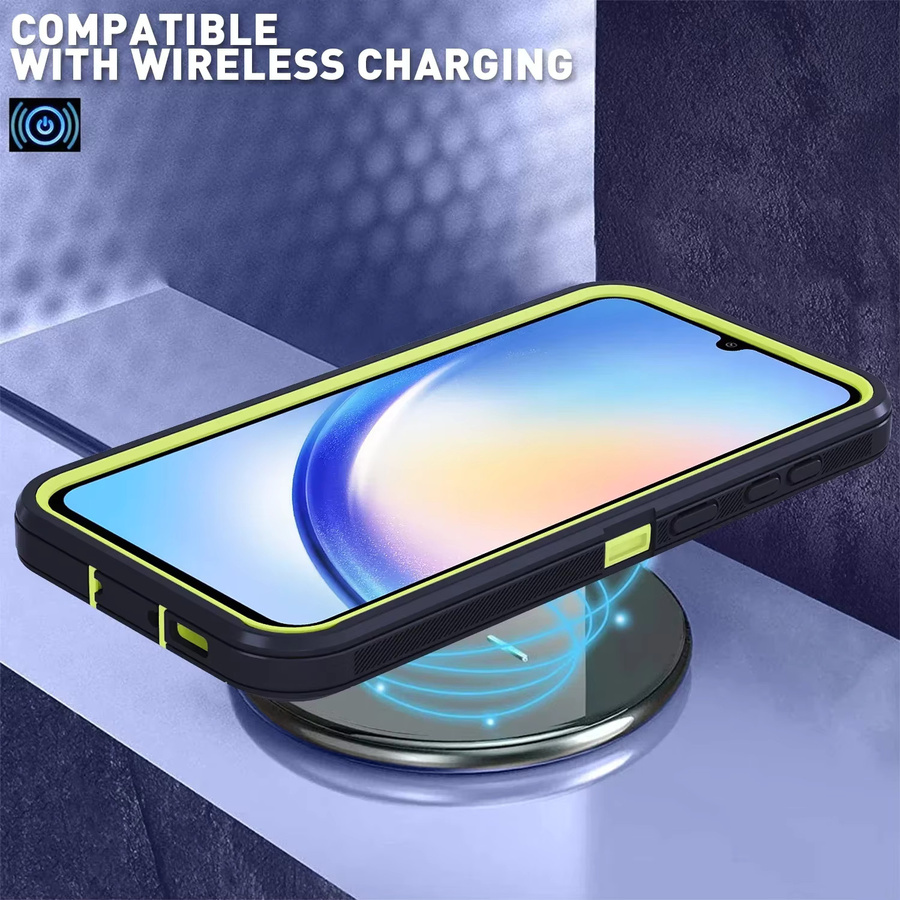 OtterBox Defender Armor Series Schutzhülle für Samsung Galaxy A16 A06 A56 A36 A26 A13 A35 A34 A14 A15 A55 in Schwarz und Grün - Bild 5