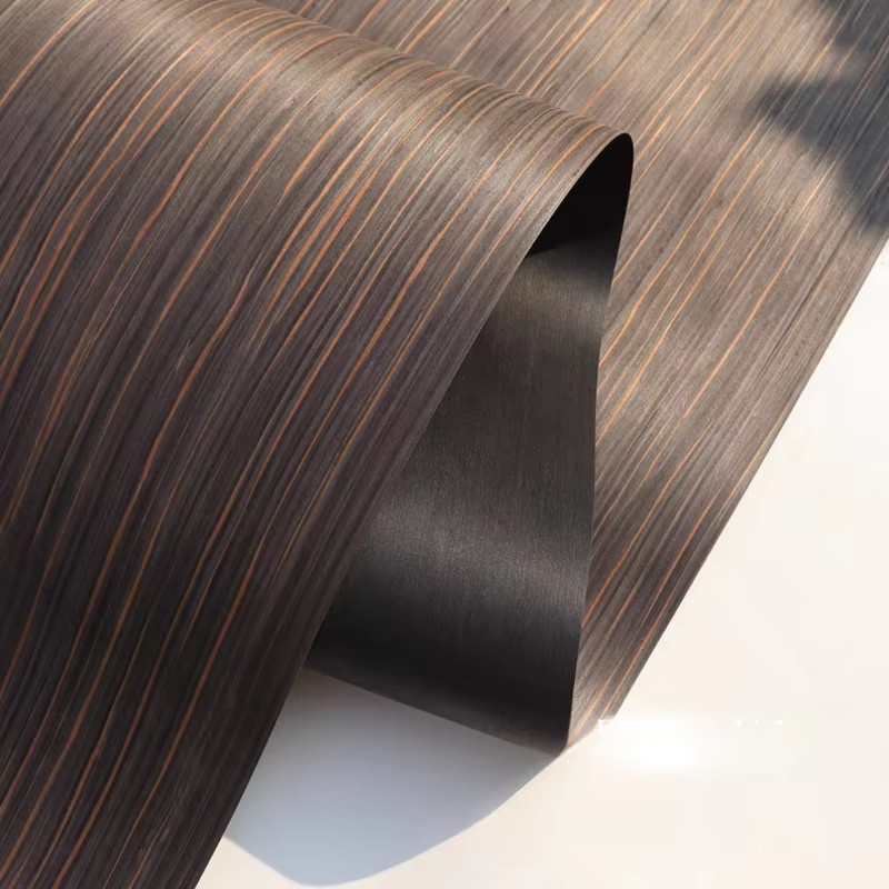 Ebenholz Furnierplatte in Braun für Innenschränke und Kleiderschränke, B/H/D: 58,0 x 250 cm x 0,25 mm - Bild 3