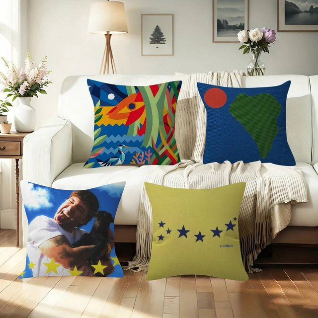 Beast Kingdom Kissenbezug Square Graphic Design im Country House Stil, Breite: 30 cm, Höhe: 30 cm - Bild 1