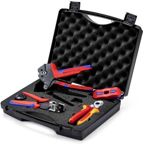 Knipex 97 91 04 V03 Crimpzange im Werkzeugkoffer B/T/H: 28,0 x 28,0 x 8,0 cm - Bild 1