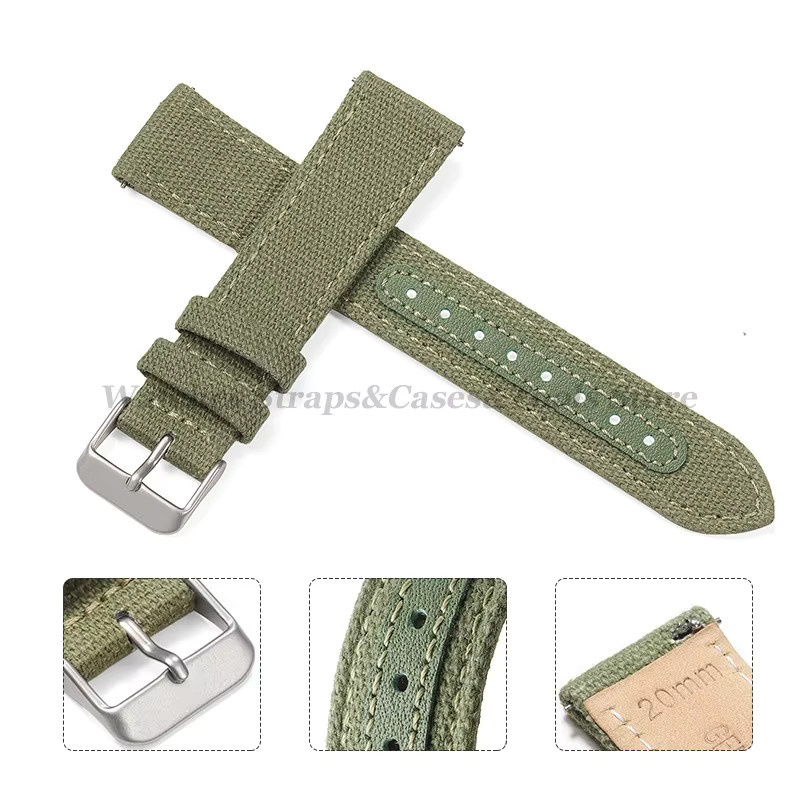 qinband Uhrenarmband Textil/NATO, 20 mm, Herren - Bild 1