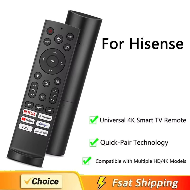 Ersatzfernbedienung Hisense ERF3A90 in Schwarz für Android, Laser und VIDAA UHD 4K ULED Google TVs - Bild 5