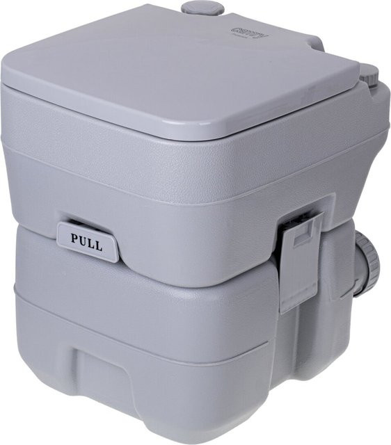 Camry CR 1035 Tragbare Toilette mit Spülwassertank in Grau für Wohnmobil, Boot und Outdoor (Belastbarkeit bis 115 kg) - Bild 1