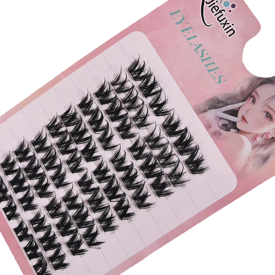 JIEFUXIN Manga-Wimpern, Cluster-Falsche Wimpern - Bild 4