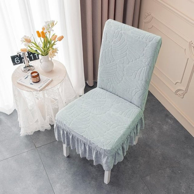 Yiran Furniture Stuhlbezug Set für Esszimmerstühle mit integriertem Rückenlehnenbezug, Blau, B/T/H: 42 x 38 x 38 cm - Bild 1