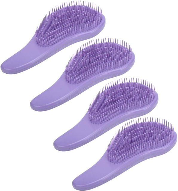 Koogeelife Haarbürste Breitzahn, pink, 4 Stück - Bild 1