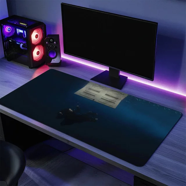 Billie Mauspad in Blau, rutschfeste weiche Hartmatte für Gaming und Büro - Bild 1