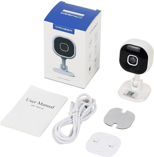 VAORLO A3 Mini Wireless Wifi Kamera mit Nachtsicht, 360 Grad Drehung und Zwei-Wege-Sprachfunktion in Weiß - Bild 1