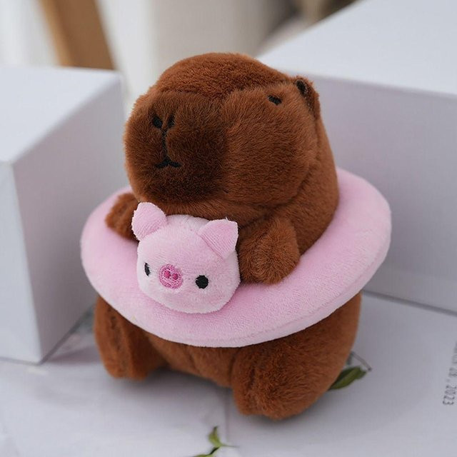 Yiran Health & Beauty Capybara Plüschtier Hoodie mit Flügeln, Braun - Bild 1