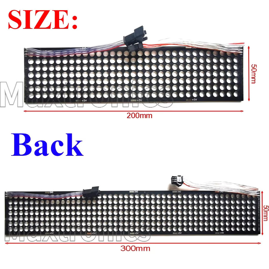 SAGE LU MEI WS2812B LED-transparenter RGB-Bildschirm mit P6,25 Punktmatrix und SPI-Protokoll, vollfarbig - Bild 3