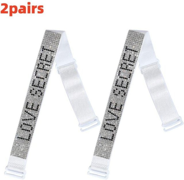 BH-Träger Strass, verstellbar, abnehmbar, grau, Damen - Bild 1