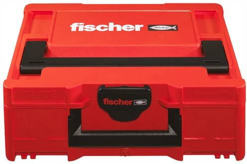 Fischer Systainer M137 Transportkoffer mit Einsätzen in Rot, stapelbar - Bild 2
