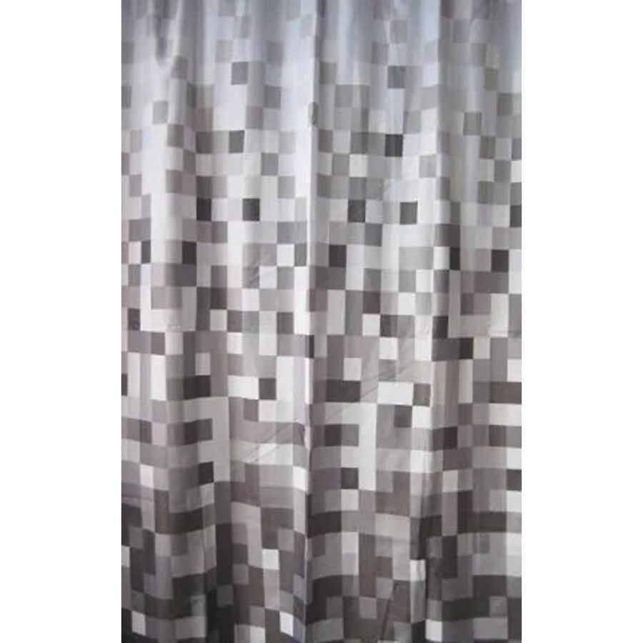 Euroshowers Duschvorhang aus Polyester mit antibakterieller Beschichtung und Metallösen, Wasserabweisend, Breite: 200 cm, Höhe: 180 cm - Bild 2