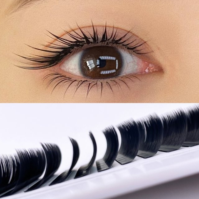Lb lc Curl Kamelie Falsche Wimpern, Black, Unisex - Bild 1