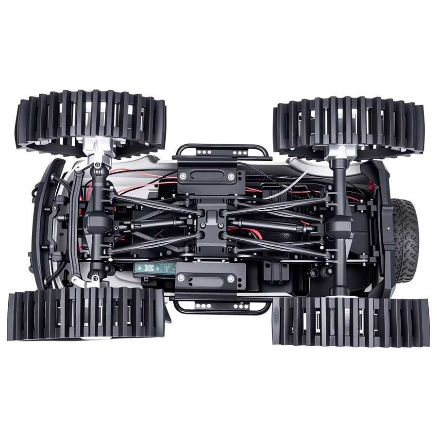 Fimonda RC Crawler Seitenpedal, 1 Paar Metallschieber, 1:24, Schwarz - Bild 4