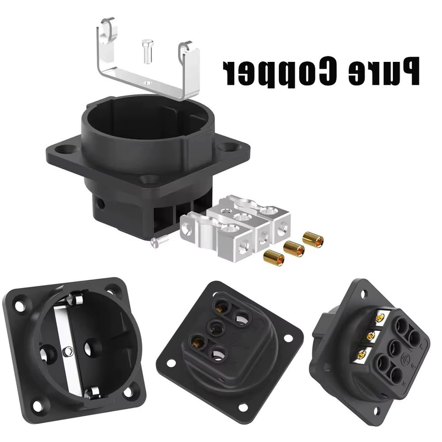 Monosaudio ES3R EU-Schuko-Steckdose aus Reinkupfer mit Rhodium-Beschichtung - Bild 2