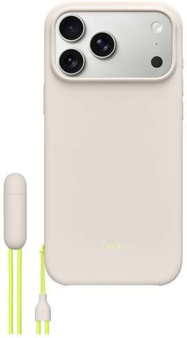 Beats Kickstand Case für iPhone 17 Pro Max in Kalkstein, MagSafe kompatibel mit Standfuß und Handschlaufe - Bild 1