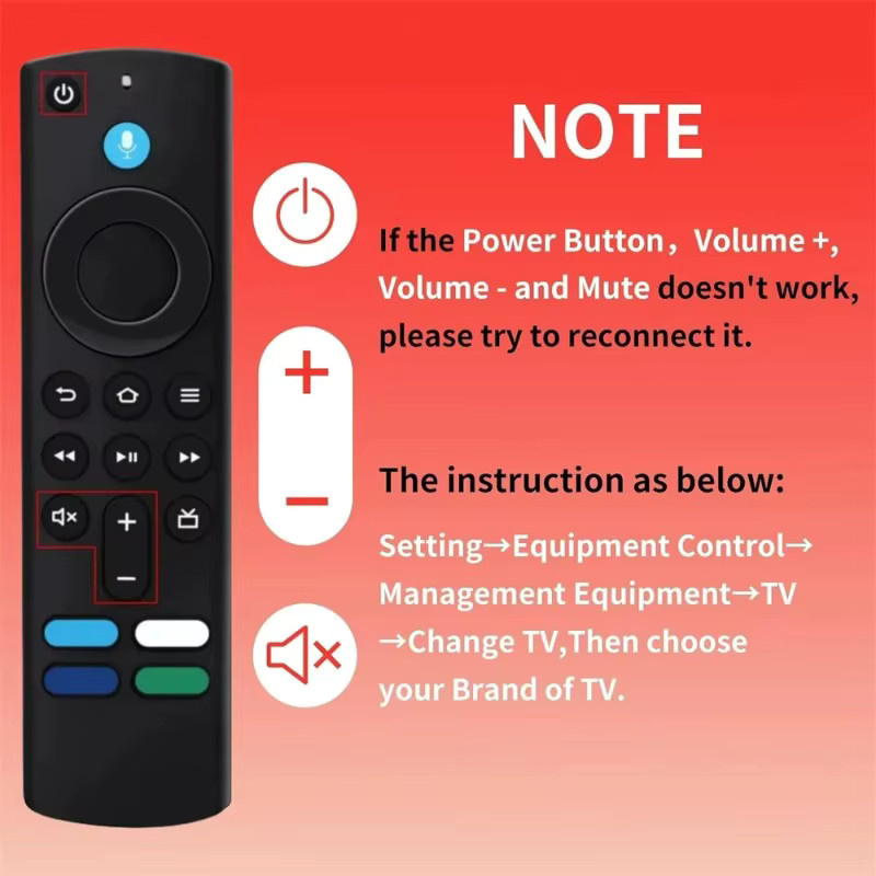 L5B83G Bluetooth-Sprachfernbedienung Ersatz-Controller in Schwarz kompatibel mit TV Stick 4K Max Lite Cube Streaming-Geräten - Bild 2