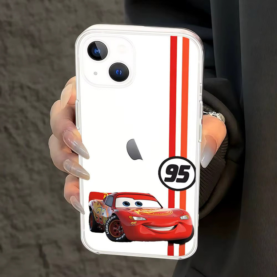 Transparente Cars Handyhülle für dein iPhone mit Lightning McQueen oder Lightning Mcqueen Design - Bild 2