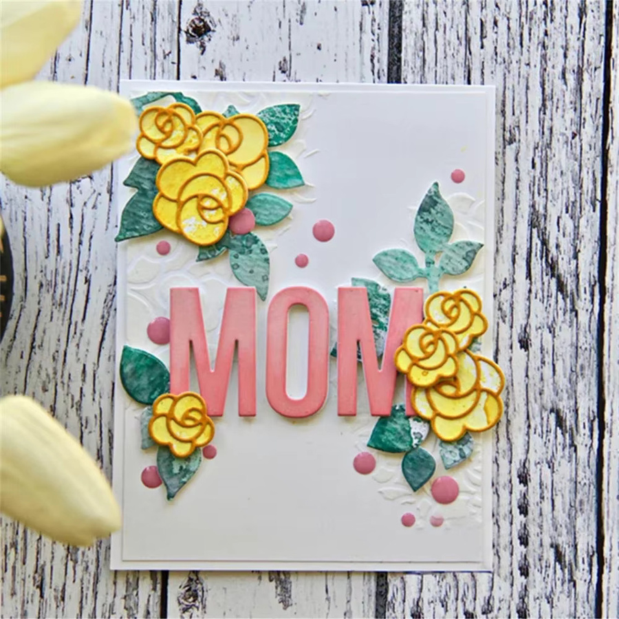 Metall Stanzformen mit Blumen und Rosen für DIY Scrapbooking und Kartenbasteln - Bild 3