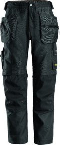 Snickers AW CV Stretch Hose HP 052 in Stahlgrau mit Holstertaschen aus Poly-Cotton-Material - Bild 1