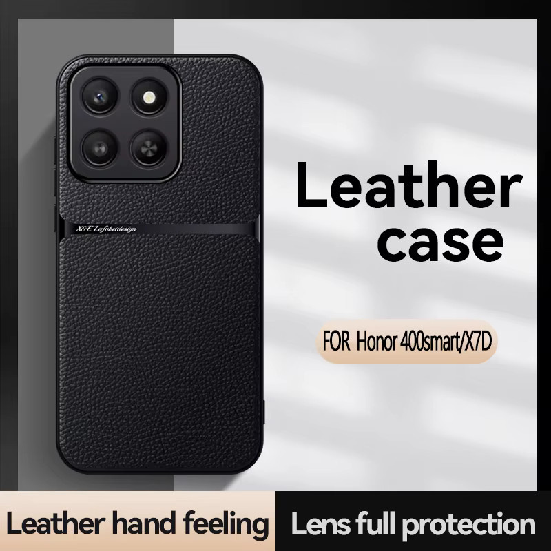 Magnetische Leder-Handyhülle mit Autohalterung für Honor 400, Honor 400 Pro und Honor 400 Lite in Schwarz oder Gelb - Bild 2