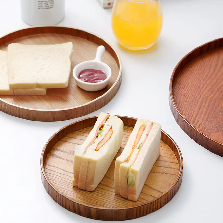 Stookits Massivholz Servierteller rund in Braun für Obst, Snacks und Sushi - Bild 3
