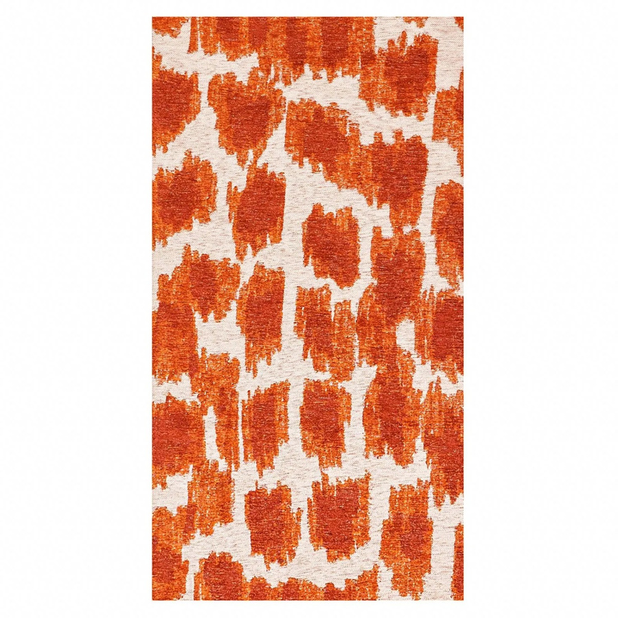 Lola&Moi Teppich Ikat in Orange Blood Gold, Breite: 80 cm, Länge: 150 cm - Bild 2
