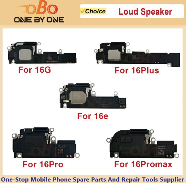 Apple Lautsprecher Ringer Buzzer Flex Kabel für iPhone 16 Pro Max Plus 16e 16 Pro Max Bottom Reparaturteil in Schwarz - Bild 1