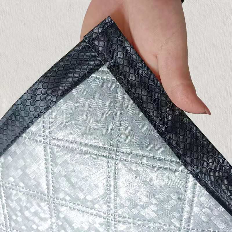 zxqwan Thermische Baumwollvorhänge für Winter, Wind- und Kältebeständige Vorhänge mit Doppelreißverschluss und selbstklebender Befestigung, blickdicht, Breite: 160 cm, Höhe: 160 cm - Bild 4