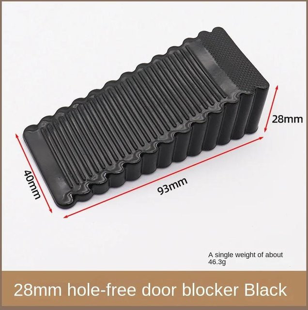 Love Home Garden Türstopper aus Silikon als Keil und Aufprallstopper für Zuhause und Büro, ohne Bohren, in Schwarz, Weiß oder Transparent - Bild 1
