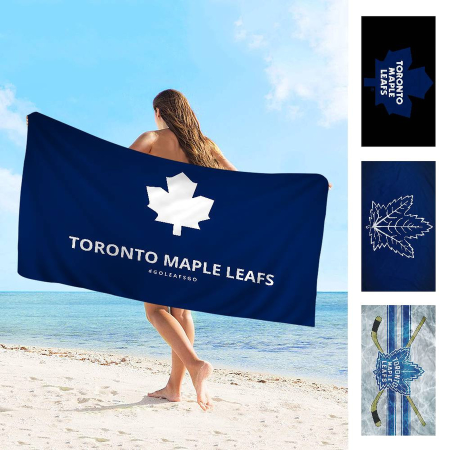 Dalangpa Strandtuch Toronto Maple Leafs Multicolor, Mikrofaser, schnelltrocknend und sandfrei, B: 30 cm, H: 60 cm - Bild 5