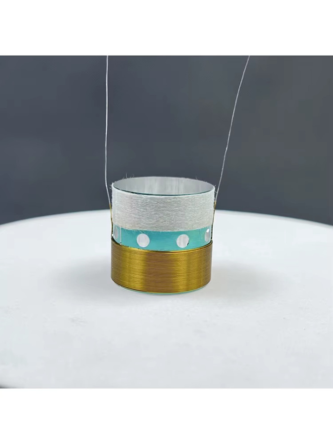 2 Stück Dynaudio Lautsprecher Tieftöner Schwingspule Hornspule ASV Reparaturzubehör 4 Ohm in Gold - Bild 3