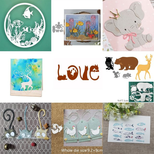 Metall Schneidwerkzeug Tier Form für Scrapbooking und Papierhandwerk als Stanz- und Prägeschablone - Bild 1