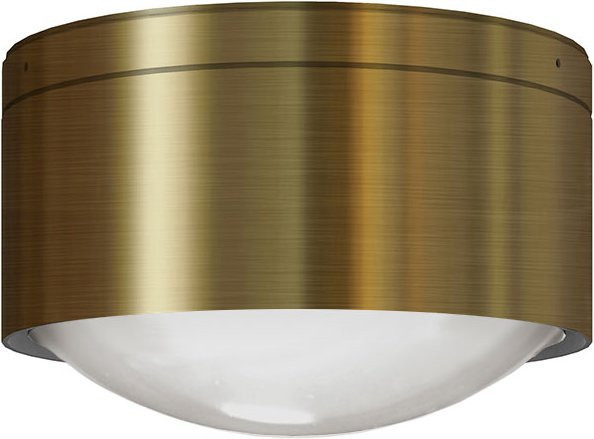 Top Light Puk! 160 One Avantgarde Deckenleuchte in Messing gebürstet mit mattem Glas - Bild 1