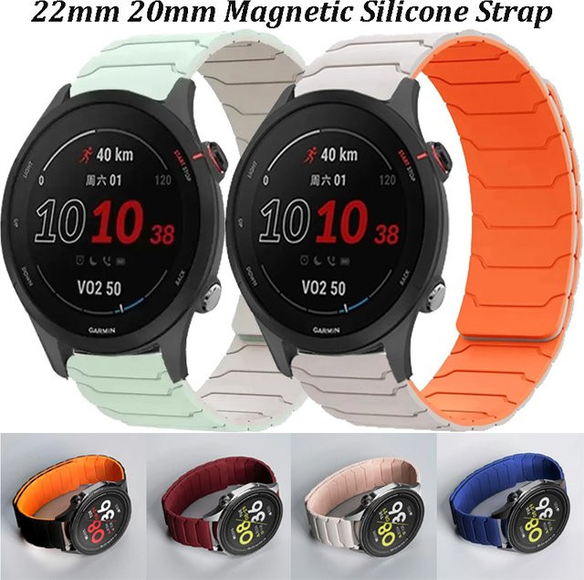 COROS Uhrenarmband Silikon, magnetisch, 22 mm 20 mm, Bunt, Unisex - Bild 1
