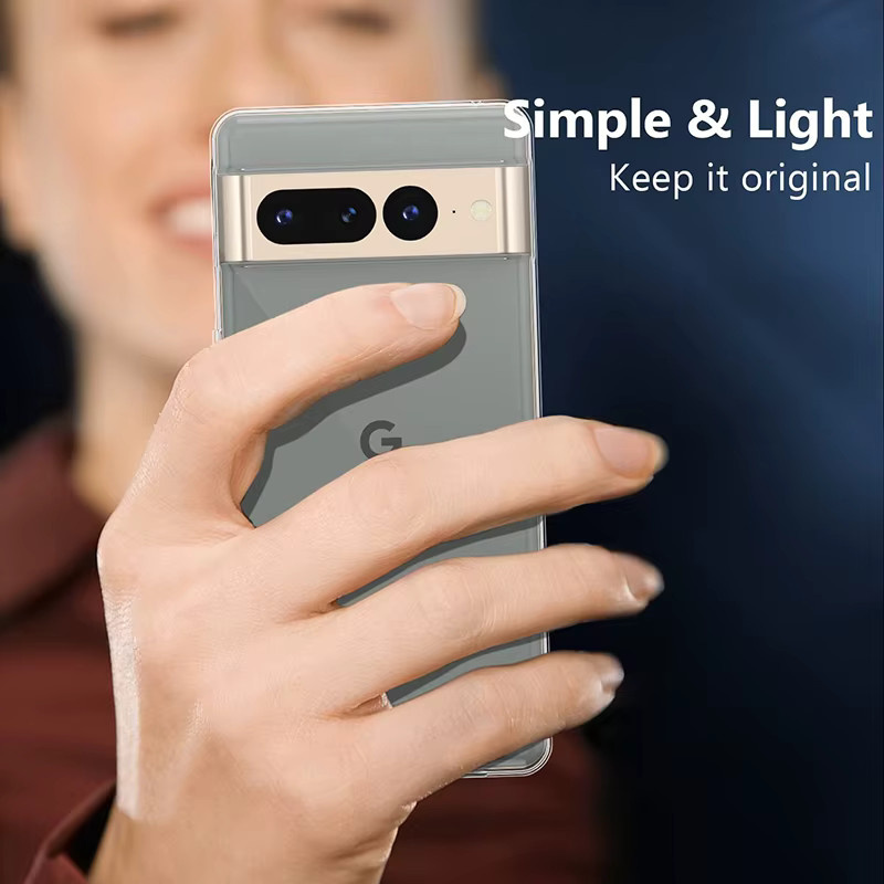 Crystal Ultra Thin Silikon Schutzhülle für Google Pixel 9 8 7 6 Pro XL Transparent - Bild 6