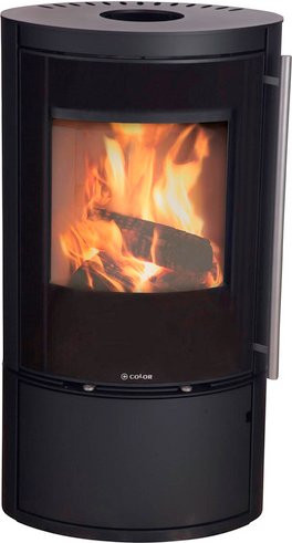 COLOR EMAJL Kaminofen Kolding in Schwarz aus Stahl mit 7 kW Leistung, B/T/H: 111,5 x 59,8 x 50,4 cm - Bild 1