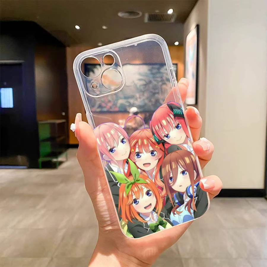The Quintessential Quintuplets Handyhülle aus transparentem Silikon für iPhone 17 16 15 14 13 12 11 Pro Max Air Soft Cover - Bild 3
