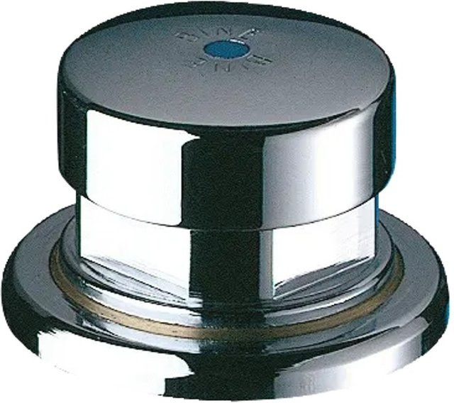 Delabie Druckknopfbetätigung für Trinksprudler mit Rilsanschluss 4x6 mm in Chrom - Bild 1