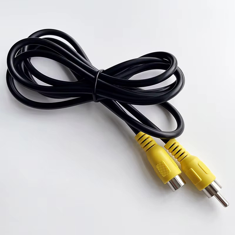 JCD RCA Stecker auf Buchse Audio-Video-Verlängerungskabel Adapter Gelb 2-polig für DIY Reparatur - Bild 3