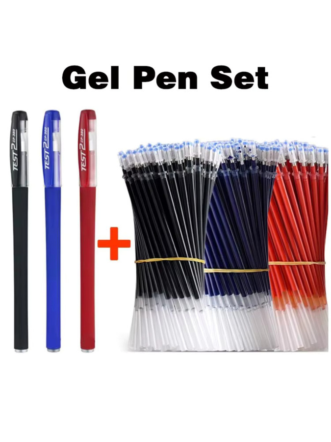13er Set Gel-Kugelschreiber mit 0,38 mm Spitze in Schwarz, Blau und Rot für Büro und Schule - Bild 4