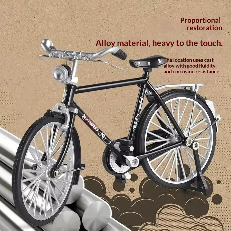 Handgefertigtes DIY-Fahrradmodell-Set, Retro-Ästhetik, 28-Zoll-Rahmen - Bild 2