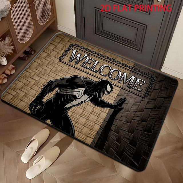 Beast Kingdom Marvel Venom Fußmatte aus Polyester, Mehrfarbig, B/T: 60 x 40 cm - Bild 1