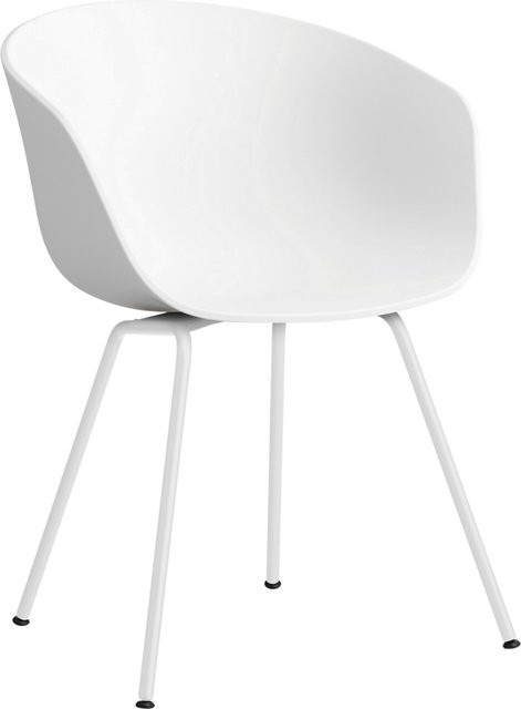 HAY About A Chair AAC 26 Designstuhl mit Armlehnen in Weiß aus Polypropylen und Stahl - Bild 1