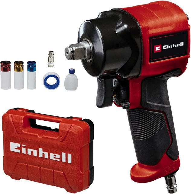 Einhell Druckluft-Schlagschrauber TC-PW 610 Compact in Schwarz-Rot mit 1/2 Zoll Werkzeugaufnahme - Bild 1
