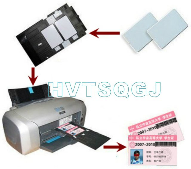 10 Stück wasserdichte weiße PVC-Karten mit 125-kHz-T5577-Chip für Epson und Canon Tintenstrahldrucker, B/H: 86 x 54 mm - Bild 1