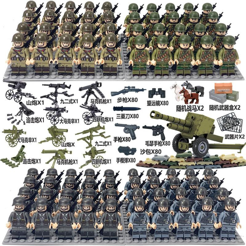 Yiran toy Militär Zweiter Weltkrieg Puppe Raupenfahrzeug Bauspielzeug - Bild 1